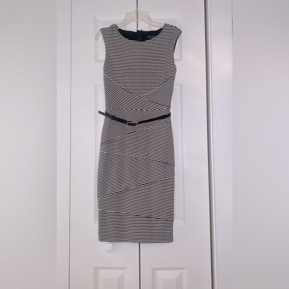White House | Black Market Sheath Dress with Belt
